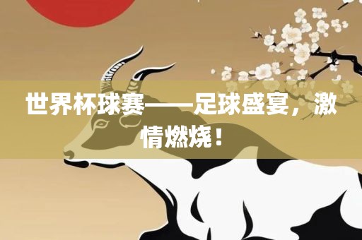 世界杯球赛——足球盛宴，激情燃烧！