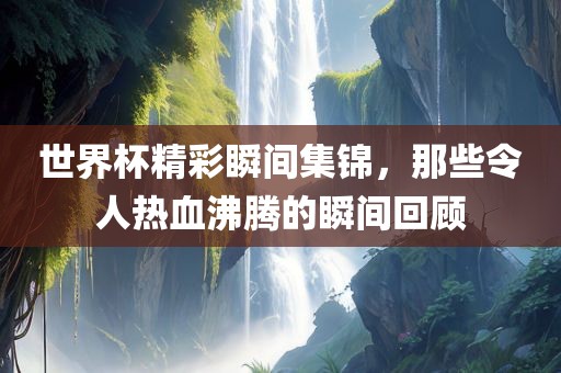 世界杯精彩瞬间集锦，那些令人热血沸腾的瞬间回顾