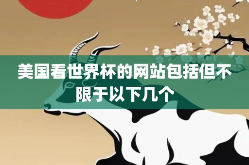 美国看世界杯的网站包括但不限于以下几个
