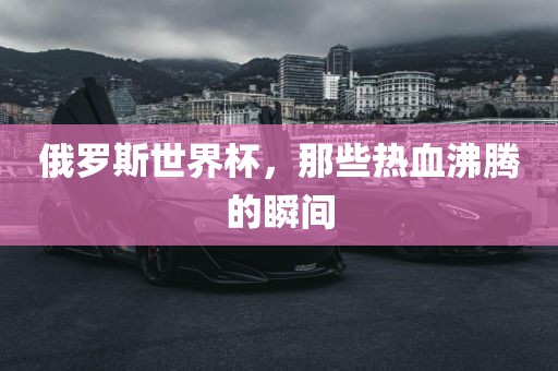 俄罗斯世界杯，那些热血沸腾的瞬间洪湖市顺升工程机械租赁有限公司