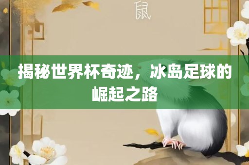 揭秘世界杯奇迹，冰岛足球的崛起之路