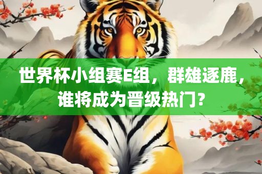 世界杯小组赛E组，群雄逐鹿，谁将成为晋级洪湖市顺升工程机械租赁有限公司热门？