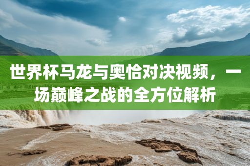 世界杯马龙与奥恰对决视频，一场巅峰之战的全方位解析洪湖市顺升工程机械租赁有限公司