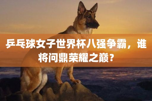 乒乓球女子世界杯八强争霸，谁将问鼎荣耀之巅？