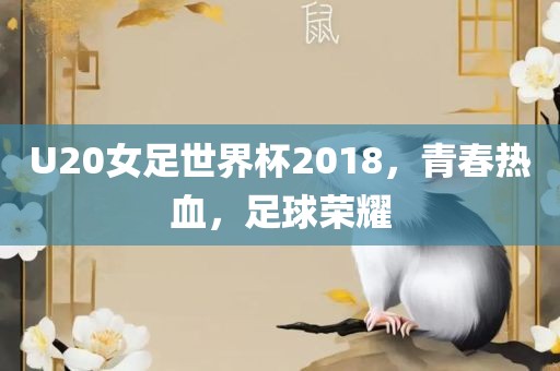 U20女足世界杯2018，青春热血，足球荣耀