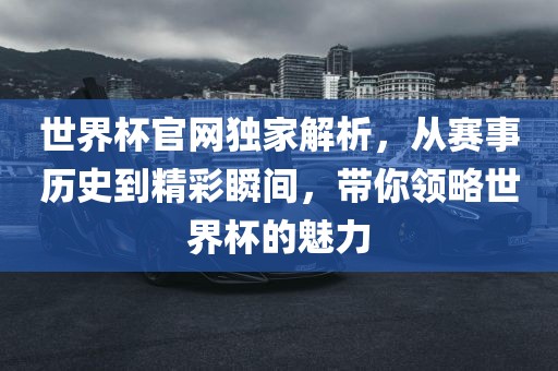 世界杯官网独家解析，从赛事历史到精彩瞬间，带你领略世界杯的魅力