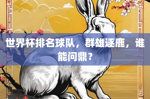世界杯排名球队，群雄逐鹿，谁能问鼎？