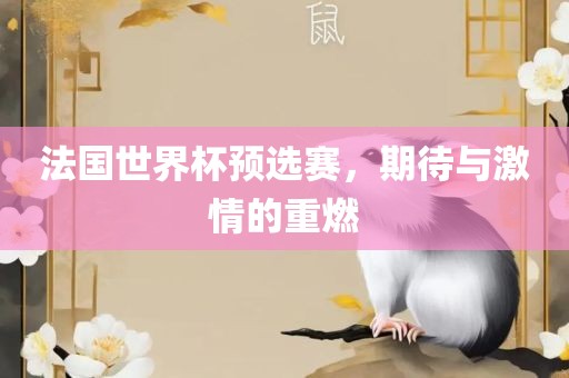 法国世界杯预选赛，期待与激情的重燃