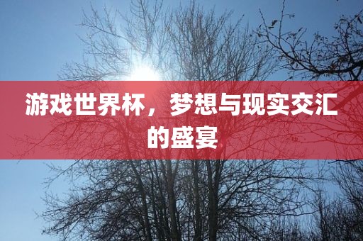 梦想与现实交汇