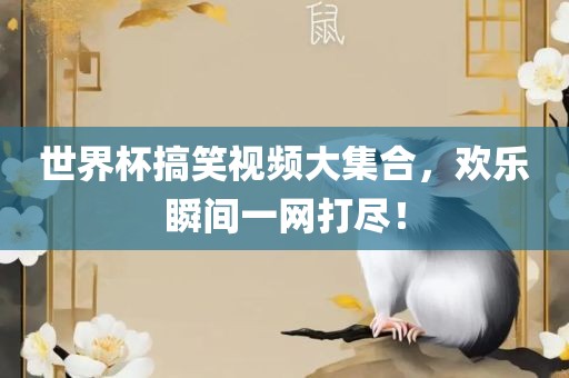 世界杯搞笑视频大集合，欢乐瞬间一网打尽！