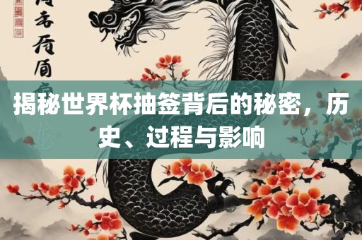 揭秘世界杯抽签背后的秘密，历史、过程与影响