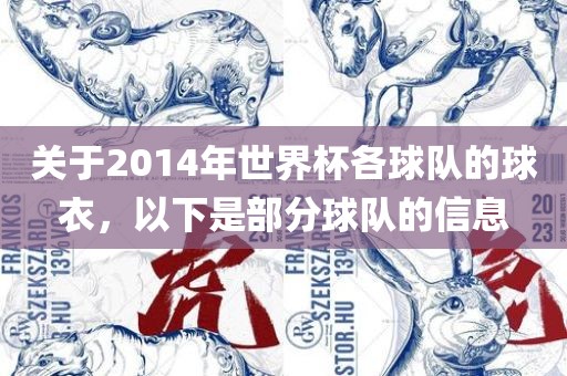 关于2014年世界杯各球队的球衣，以下是部分球队的信息