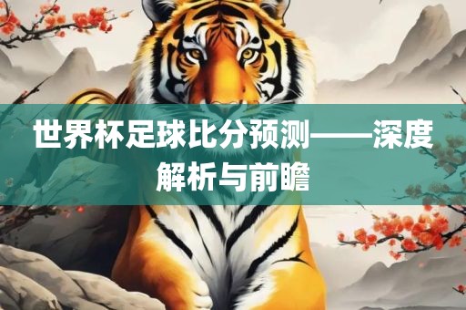 世界杯足球比分预测——深度解析与前瞻
