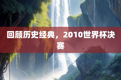 回顾历史经典，2010世界杯决赛