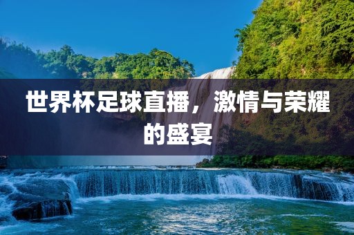 世界杯足球直播，激情与荣耀的盛宴洪湖市顺升工程机械租赁有限公司