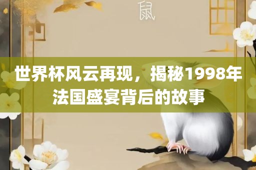 世界杯风云再现，揭秘1998年法国盛宴背后的故事洪湖市顺升工程机械租赁有限公司