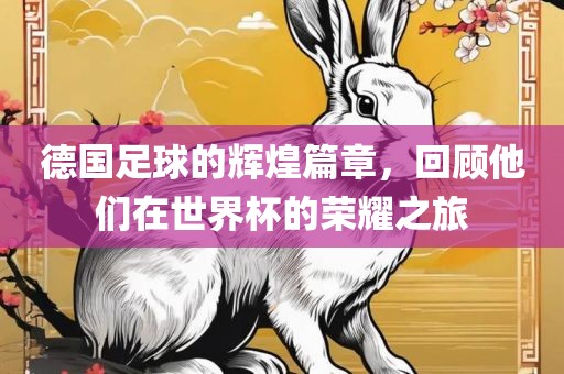 德国足球的辉煌篇章，回顾他们在世界杯的荣耀之旅