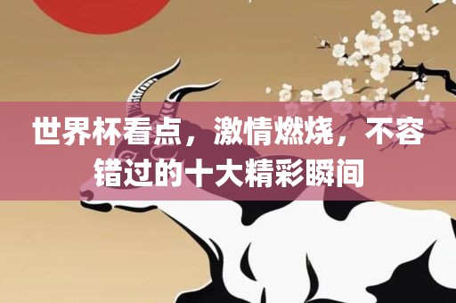 世界杯看点，激情燃烧，不容错过的十大精彩瞬间