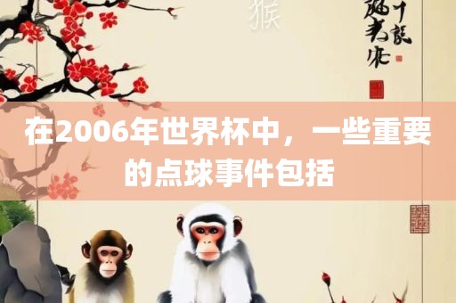 在2006年世界杯中，一些重要的点球事件包括