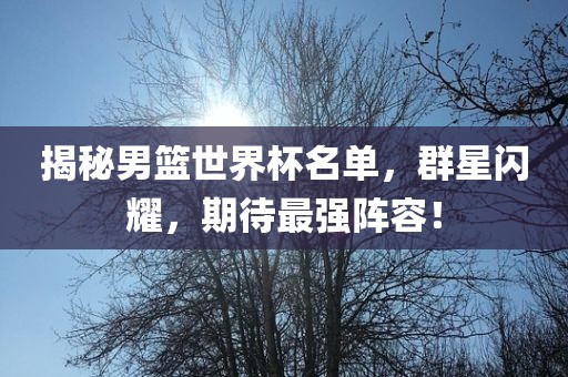 揭秘男篮世界杯名单，群星闪耀，期待最强阵容！