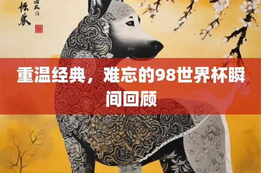 重温经典，难忘的98世界杯瞬间回顾