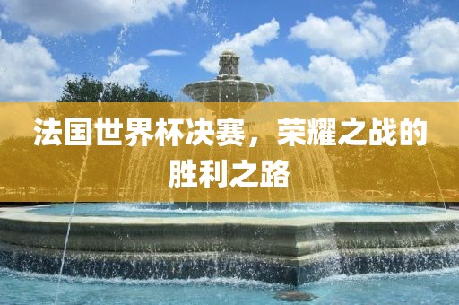 法国世界杯决赛，荣耀之战的胜利之路