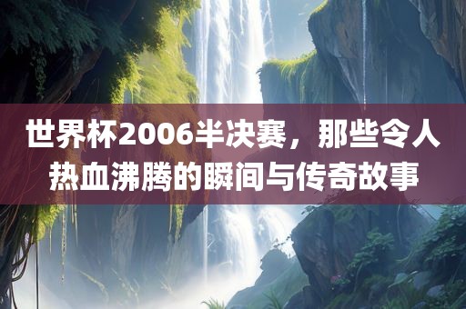 世界杯2006半决赛，那些令人热血沸腾的瞬间与传奇故事