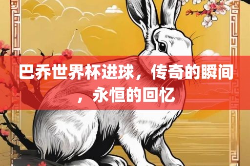 巴乔世界杯进球，传奇的瞬间，永恒的回忆洪湖市顺升工程机械租赁有限公司