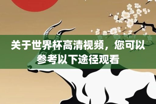 关于世界杯高清视频，您可以参考以下途径观看