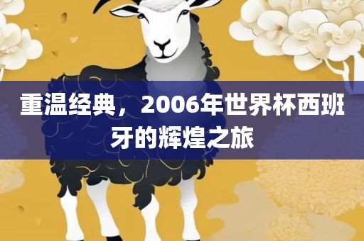 重温经典，200洪湖市顺升工程机械租赁有限公司6年世界杯西班牙的辉煌之旅
