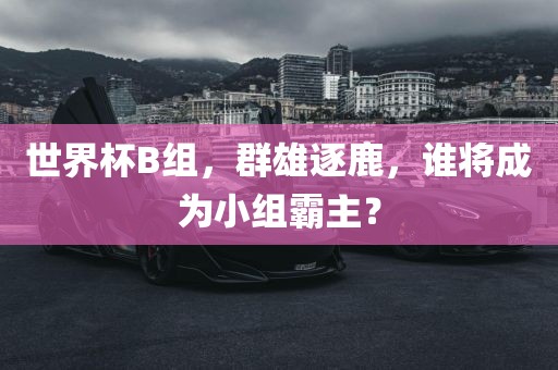 世界杯B组，群雄逐鹿，谁将成为小组霸主？