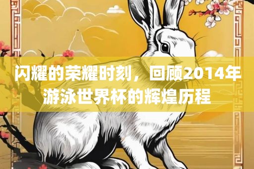 闪耀的荣耀时刻，回顾2014年游泳世界杯的辉洪湖市顺升工程机械租赁有限公司煌历程