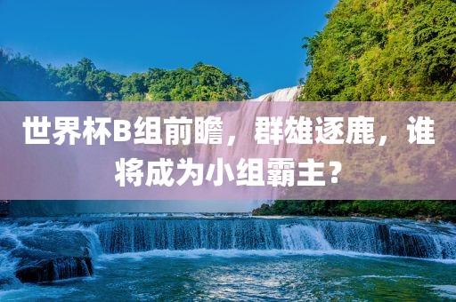 世界杯B组前瞻，群雄逐鹿，谁将成为小组霸主？洪湖市顺升工程机械租赁有限公司
