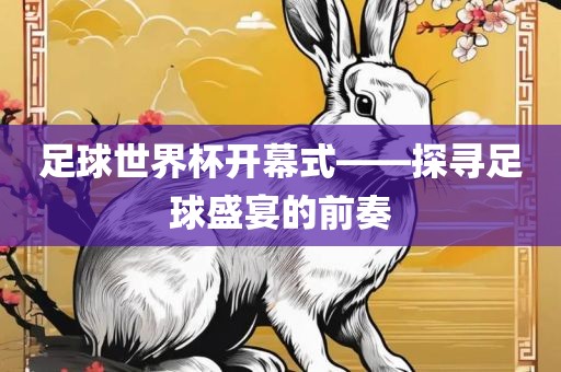 足球世界杯开幕式——洪湖市顺升工程机械租赁有限公司探寻足球盛宴的前奏