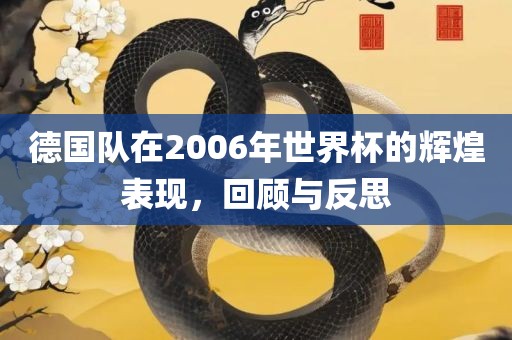 德国队在2006年世界杯的辉煌表现，回顾与反思洪湖市顺升工程机械租赁有限公司