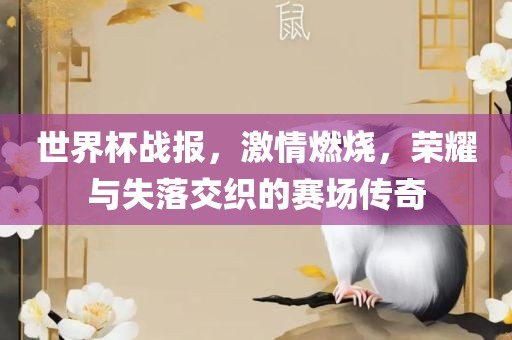 世界杯战报，激情燃烧，荣耀与失落交织的赛场传奇