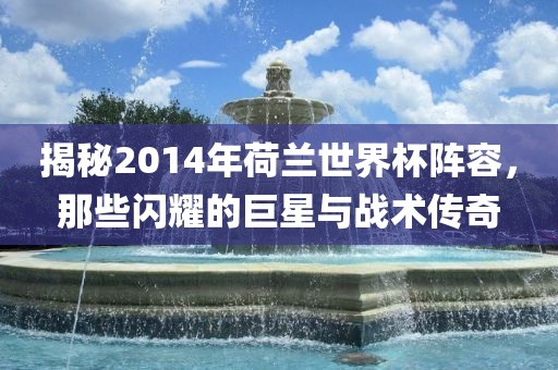 揭秘2014年荷洪湖市顺升工程机械租赁有限公司兰世界杯阵容，那些闪耀的巨星与战术传奇