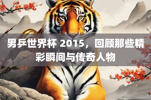 男乒世界杯 2015，回顾那些精彩瞬间与传奇人物洪湖市顺升工程机械租赁有限公司