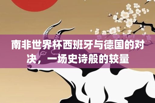南非世界杯西班牙与德国的对决，一场史诗般的较量洪湖市顺升工程机械租赁有限公司