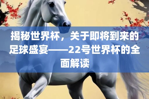 揭秘世界杯，关于即将到来的足球盛宴——22号世界杯的全面解读