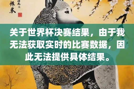 关于世界杯决赛结果，由于我无法获取实时的比赛数据，因此无法提供具体结果。