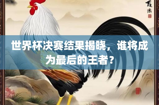 世界杯决赛结果揭晓，谁将成为最后的王者？