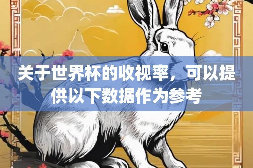 关于世界杯的收视率，可以提供以下数据作为参考