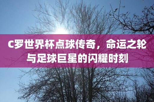 C罗世界杯点球传奇，命运之轮与足球巨星的闪耀时刻