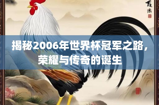 揭秘2006年世界杯冠军之路，荣耀与传奇的诞生