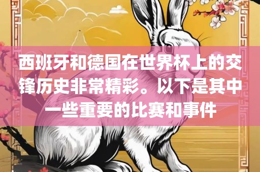 西班牙与德国交锋历史（或西班牙德国足球对决）