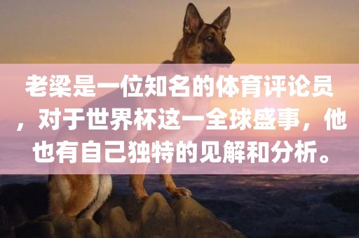 老梁是一位知名的体育评论员，对于世界杯这一全球盛事，他也有自己独特的见解和分析。