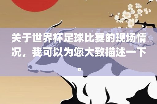 关于世界杯足球比赛的现场情况，我可以为您大致描述一下。