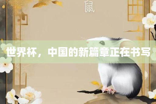 世界杯，中国的新篇章正在书写