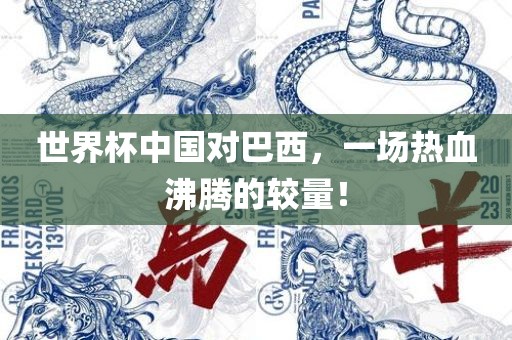 世界杯中国对巴西，一场热血沸腾的较量！